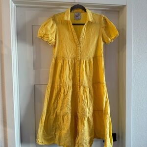 AREA stars Golden Yellow Dress